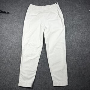 Vintage Z Cavaricci Pants Womens 31 White Highrise Side‎ Zipper Parachute USA